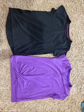 Black and Purple Performance Tee Duo